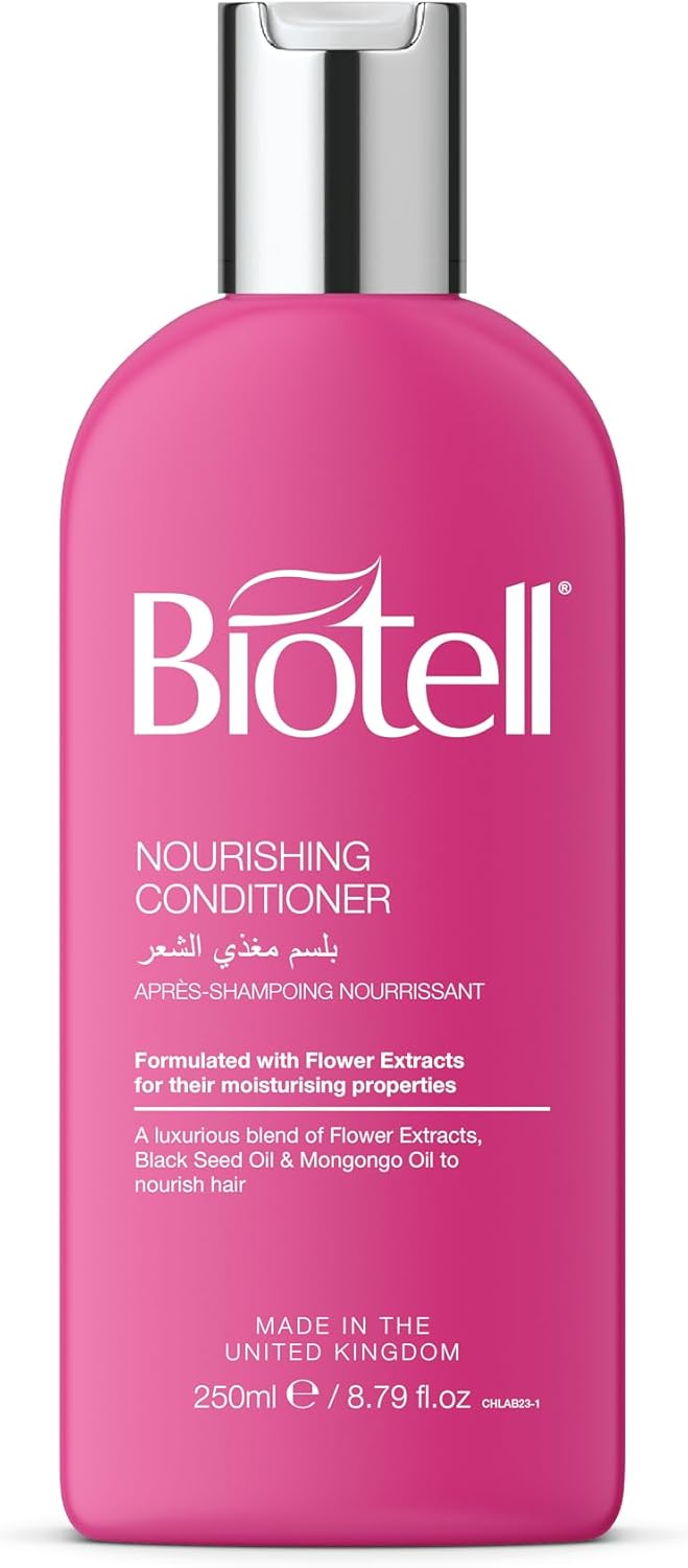 Nourishing Conditioner 250ml Deeply Moisturising Hydrating with Organic Mongongo Oil Black Seed Oil Vitamin E for Dry Damaged Frizzy Hair AntiStatic Silky Smooth Finish