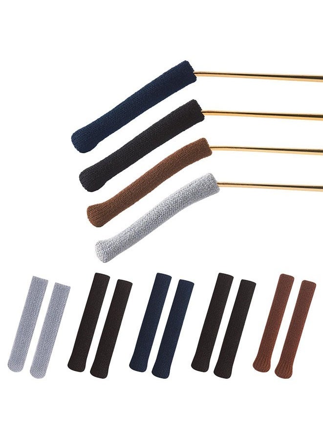 FASHION MANIA - 5 Pairs Glasses Ear Cushion, Soft Knitting Cotton Fabric Eyeglasses Temple Tips Sleeve, Anti-Slip Glasses Sleeves - Image 1