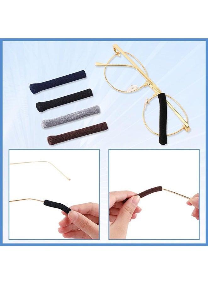 FASHION MANIA - 5 Pairs Glasses Ear Cushion, Soft Knitting Cotton Fabric Eyeglasses Temple Tips Sleeve, Anti-Slip Glasses Sleeves - Image 1