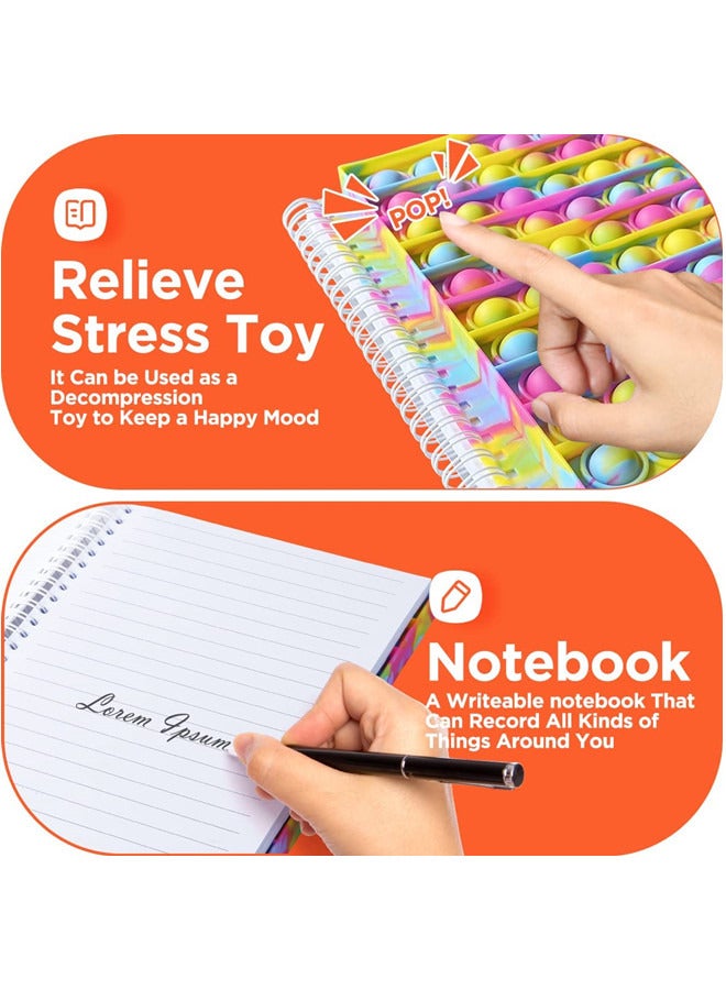 ISank Spiral Notebook Push Pop Bubble Fidget Sensory Toys - Image 5