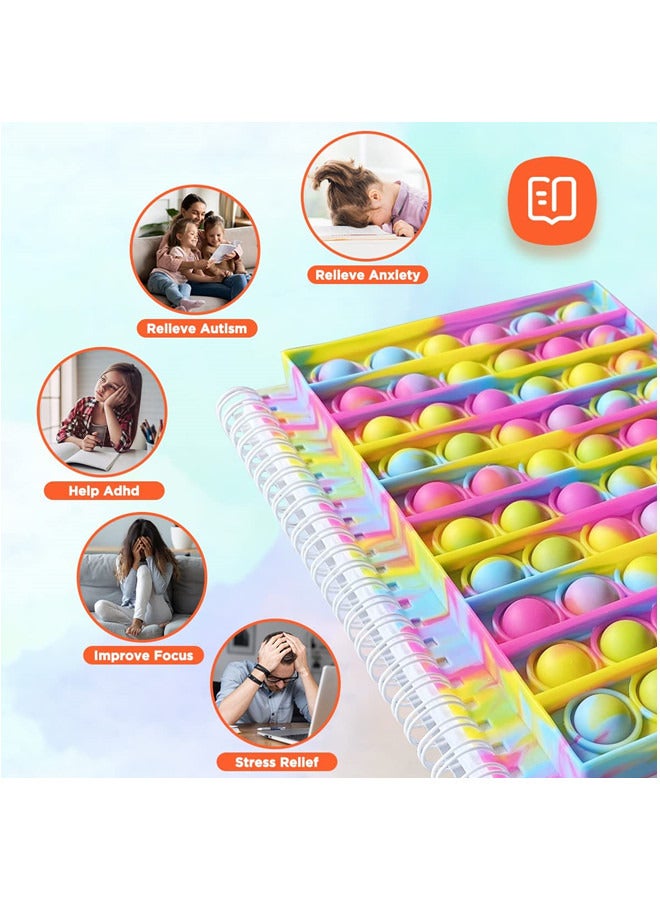 ISank Spiral Notebook Push Pop Bubble Fidget Sensory Toys - Image 4