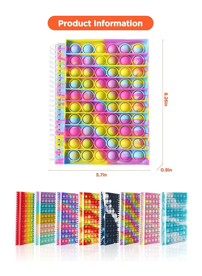 ISank Spiral Notebook Push Pop Bubble Fidget Sensory Toys - Image 2