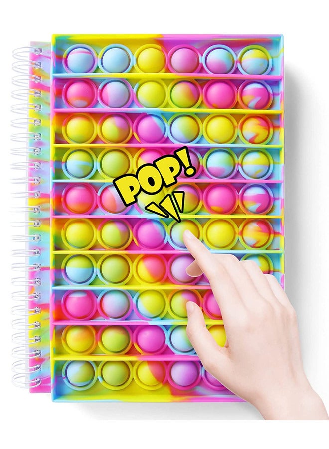 ISank Spiral Notebook Push Pop Bubble Fidget Sensory Toys - Image 1