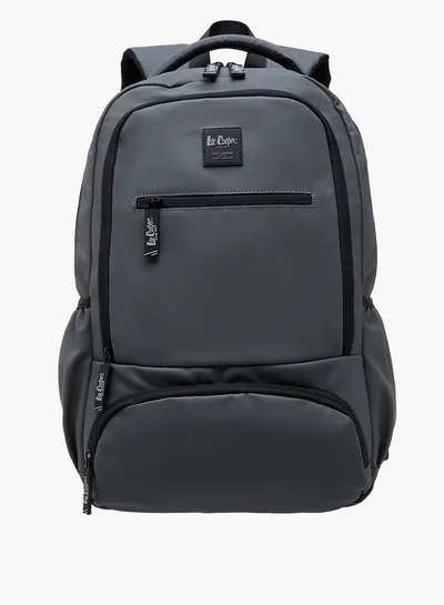 Lee Cooper Boys Solid Backpack with Adjustable Straps and Zip Closure - 33x48x14 cm