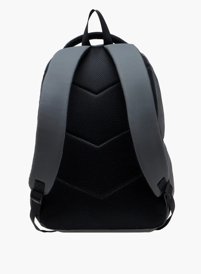 Lee Cooper Boys Solid Backpack with Adjustable Straps and Zip Closure - 33x48x14 cm