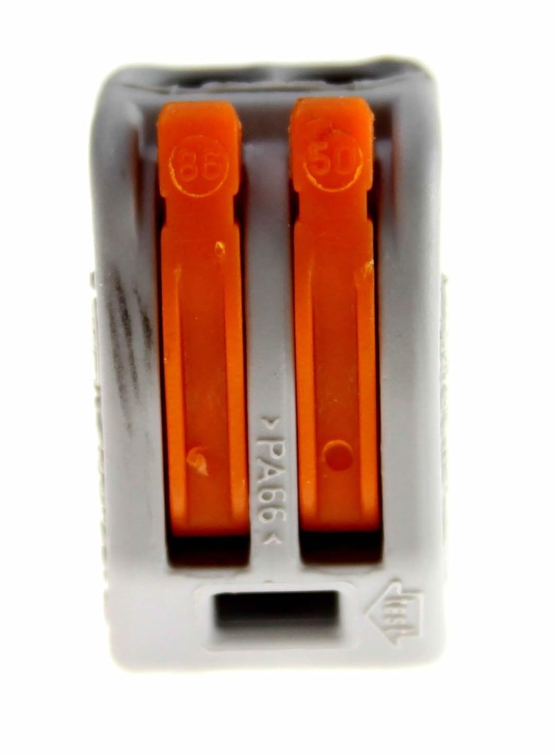 Wago 222-412 LEVER-NUTS 2 Conductor Compact Connectors 100 PK - Image 1