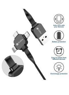 ProOne ProOne 3-in-1 (Lightning + Type-C + Micro USB) Retractable 2.4A Charging & Data Cable  - Image 2