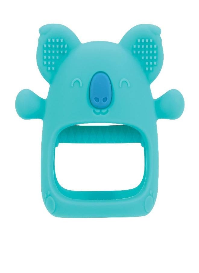 Nuby Nuby Silicone Wrist Grip Teething Mitten - 3+ Months, Hippo  - Image 1