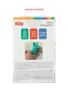 Nuby Nuby Silicone Wrist Grip Teething Mitten - 3+ Months, Hippo  - Image 4