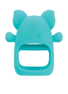 Nuby Nuby Silicone Wrist Grip Teething Mitten - 3+ Months, Hippo  - Image 2