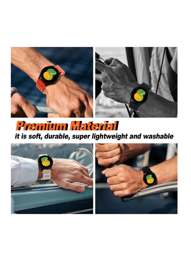 Anmi 20mm Watch Straps Compatible with Samsung Galaxy Watch 6 Classic 47mm 43mm Galaxy Watch 6/5/4 40mm 44mm/Galaxy Watch 5 Pro Sport Nylon Strap Amazfit GTS 4 Quick Release Strap - Image 3
