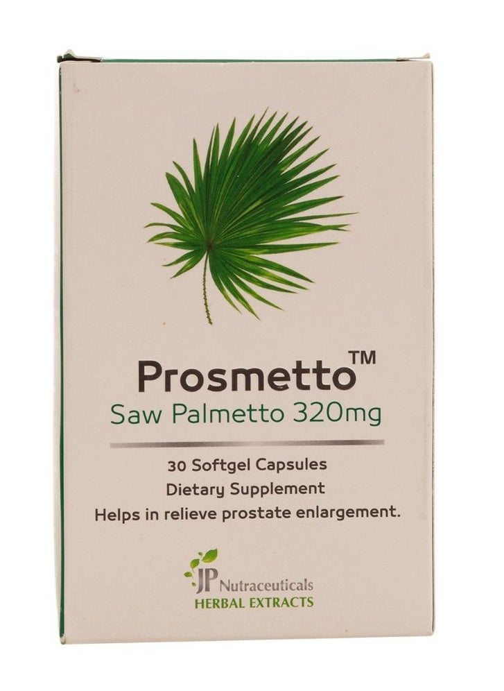 JP Neutraceuticals Prosmetto Saw Palmetto 320 Mg 30 Capsules  - Image 3