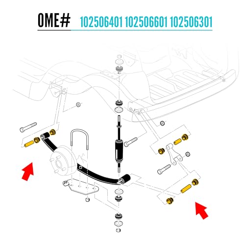 10L0L Golf Cart Complete Rear Leaf Springs Shackles Bushing Sleeve kit for Club Car Precedent 2004up Golf Cart Replacement OEM102506601 102506301 102506401 - Image 3
