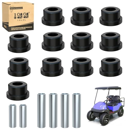 10L0L Golf Cart Complete Rear Leaf Springs Shackles Bushing Sleeve kit for Club Car Precedent 2004up Golf Cart Replacement OEM102506601 102506301 102506401 - Image 1