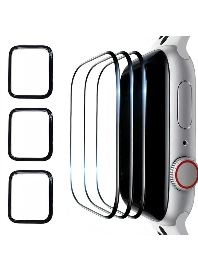 3 Pack Screen Protector For Apple Watch 4 5 6 SE 44mm Full Coverage Soft Film - Image 1