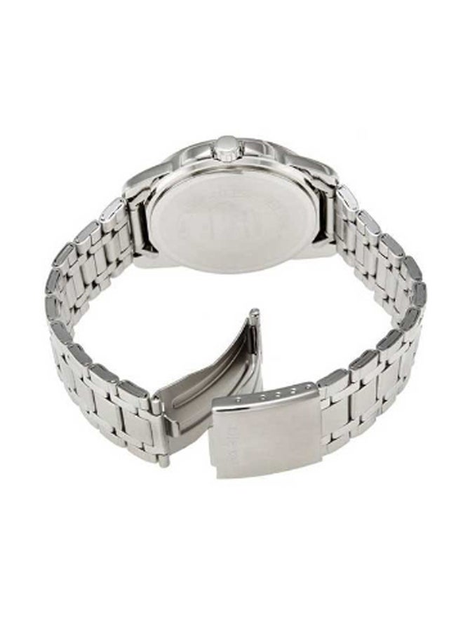 CASIO Men Stainless Steel Analog Quartz Watch MTP-1314D-7AVDF - 45 mm - Silver - Image 2