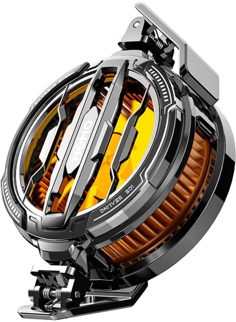 Memo Magnetic Phone Cooler CX07 with RGB | 68g Ultra-Light Cell Phone Cooling Fan | AI Frequency Conversion | Semiconductor Heatsink | Mobile Phone Cooler for Gaming, Fits 2.83-3.66 inch Phones - Image 1