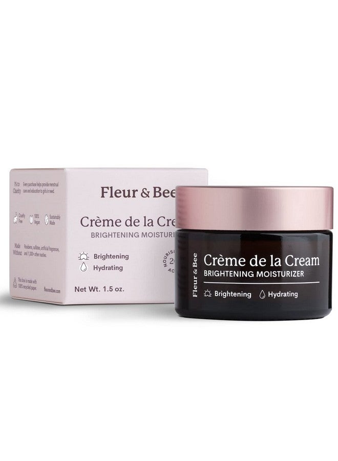 فلور آند بي مرطب فلور آند بي المُشرق | مُنظف، نباتي ١٠٠٪ | كريم مُضاد للشيخوخة والتجاعيد بفيتامين سي | مُصحح للتجاعيد وفرط التصبغ والبقع الداكنة للوجه | كريم دي لا كريم ١٫٥ أونصة - Image 1