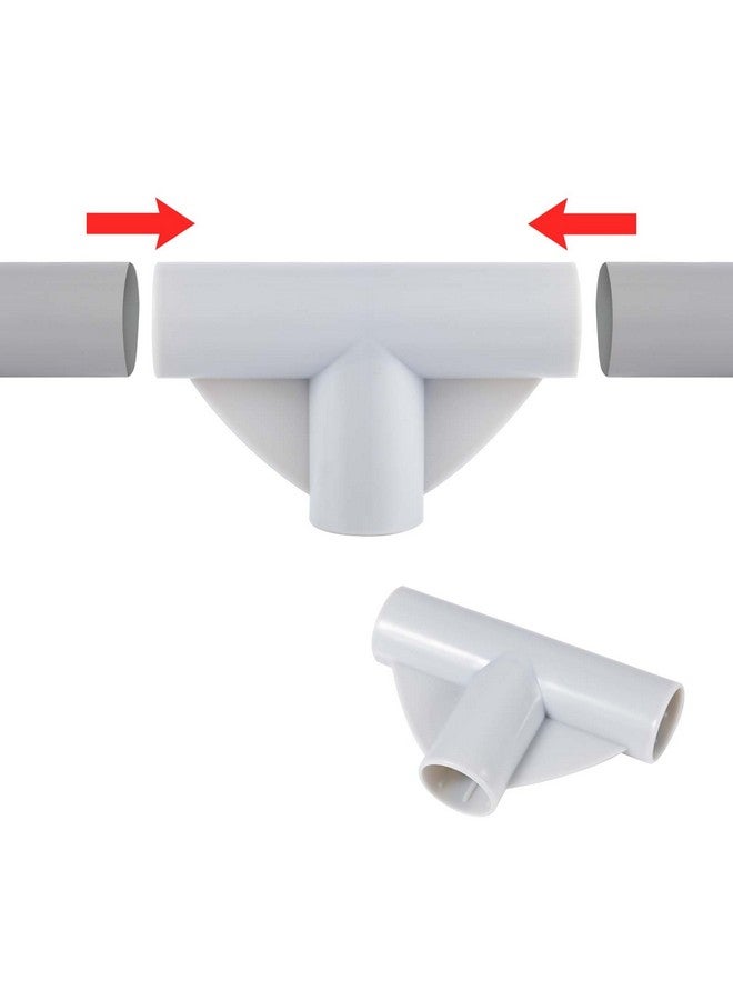 XIHIRCD 2pcs Baby Playpen Parts T-Shaped Joints, 3-Way Baby Playpen Replacement Parts T Connector 1in in Inner Diameter Baby Playpen Connectors Accessories for Baby Play Pen Yard - Image 3