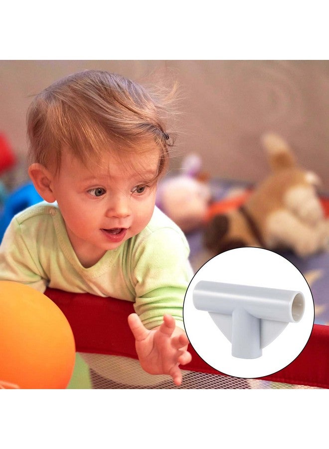 XIHIRCD 2pcs Baby Playpen Parts T-Shaped Joints, 3-Way Baby Playpen Replacement Parts T Connector 1in in Inner Diameter Baby Playpen Connectors Accessories for Baby Play Pen Yard - Image 5