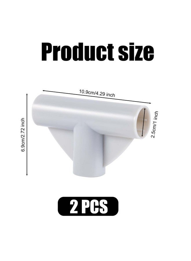 XIHIRCD 2pcs Baby Playpen Parts T-Shaped Joints, 3-Way Baby Playpen Replacement Parts T Connector 1in in Inner Diameter Baby Playpen Connectors Accessories for Baby Play Pen Yard - Image 2