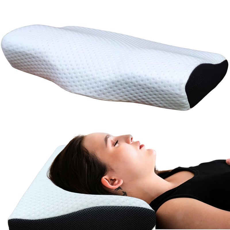 DIOXIT DIOXIT Memory Foam Pillows Contour Medical Pillows for Neck Pain and Side Sleeper UltraComfortable Slow Rebound Cooling Memory Foam Pillow for All Sleeper Types - Image 1