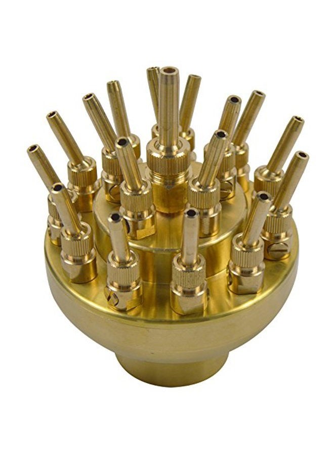 INTBUYING 2.6'' DN50 3 Layers Water Fountain Nozzle 17 Sprinklers Adjustable Multi-Tube Brass Spray Head Crystal Ball - Image 1