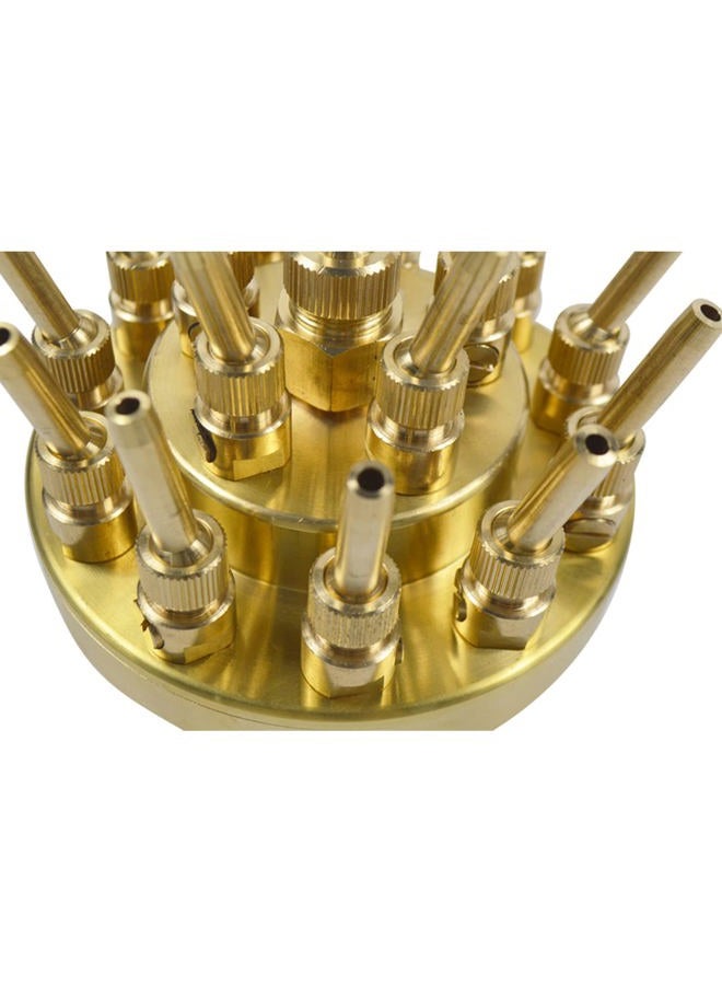 INTBUYING 2.6'' DN50 3 Layers Water Fountain Nozzle 17 Sprinklers Adjustable Multi-Tube Brass Spray Head Crystal Ball - Image 5