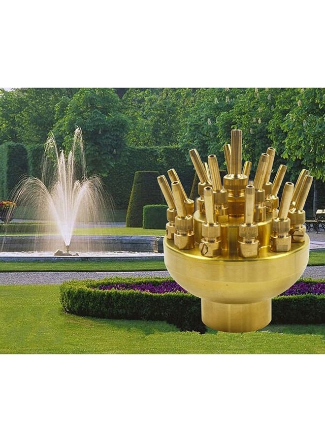 INTBUYING 2.6'' DN50 3 Layers Water Fountain Nozzle 17 Sprinklers Adjustable Multi-Tube Brass Spray Head Crystal Ball - Image 2