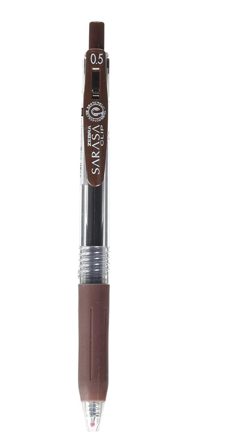 Zebra Technologies Zebra Sarasa Clip Pen 0.5mm, Brown (JJ15-E) - Image 1