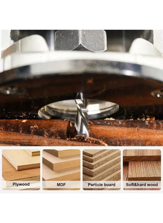 قطعتان من قاطعة الطحن الحلزونية 4 مم، قاطعة ضغط طحن بطول قطع 25 مم، كربيد صلب - Image 5
