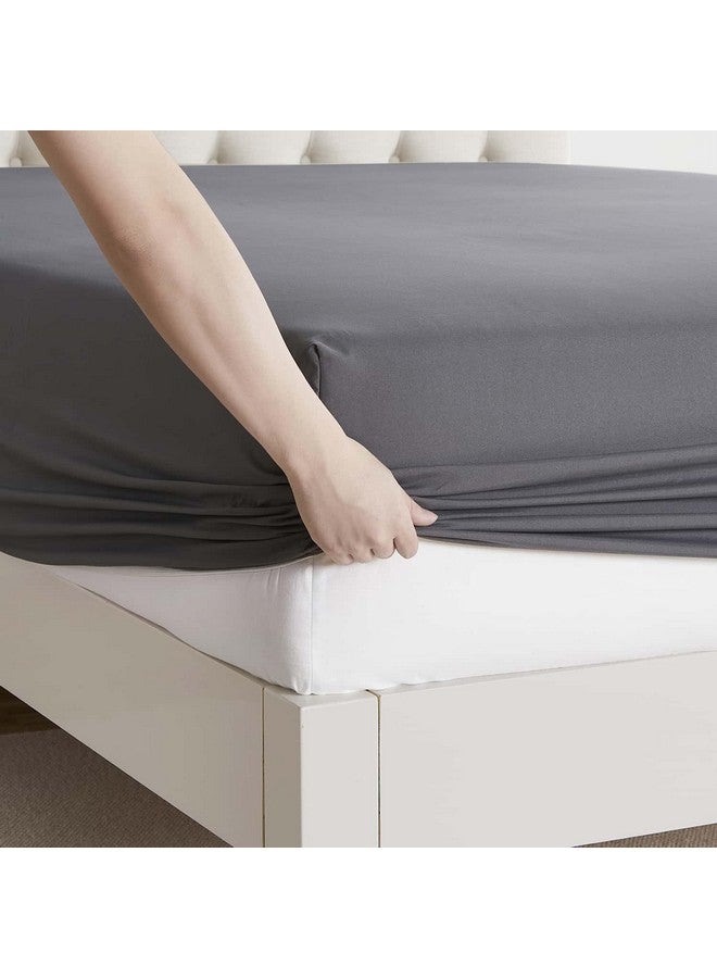 Clara Clark RV Queen Sheets, 6 Piece RV Sheets Set - Hotel Luxury Sheets for RV Bunks, Super Soft Bedding Sheets & Pillowcases, RV Short Queen Sheets, Charcoal Gray - Image 2