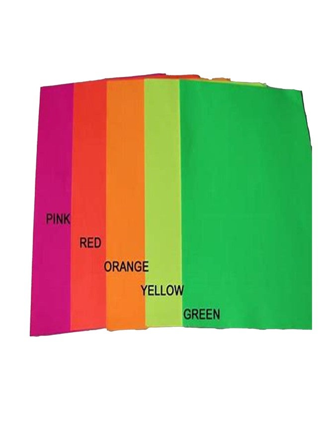 CANVASS Pack of 20 Bright A4 Size Multicolored Stiff Felt Sheet 1mm Thick for Craft (20cm*30cm) (Set of Fluorescents) - Image 3