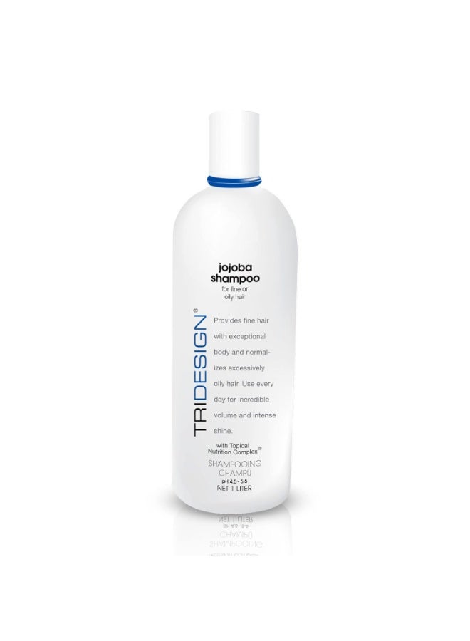 TRIDESIGN TRI Design Moisturizing Shampoo – Anti-Thinning, Growth & Thickening with Jojoba, Panthenol, Collagen, & Henna for Dry, Fine, Oily Hair – 32 oz  - Image 1