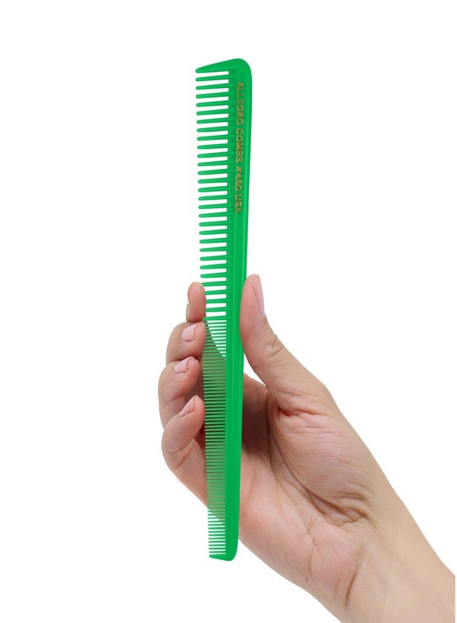 Allegro Combs Allegro Tapered Hair Combs - Barber Combs for Women & Men, 12 Units (NEON GREEN) - Image 4