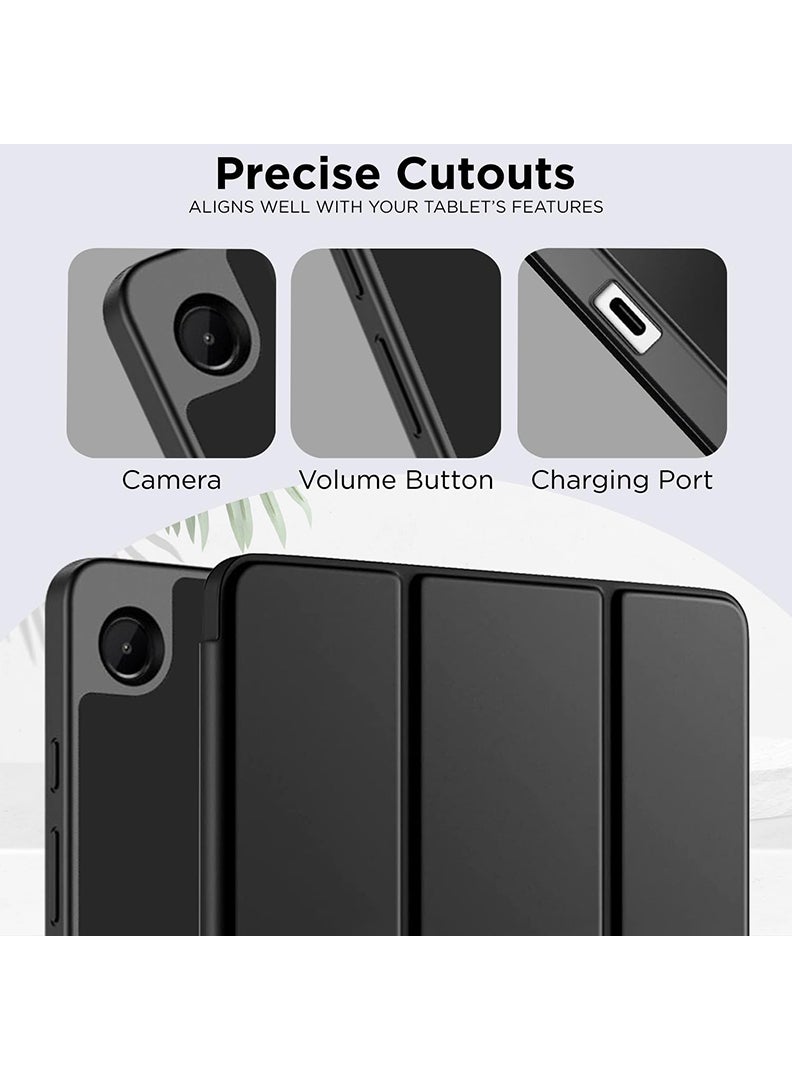 Theodor Case Compatible with Samsung Galaxy Tab A11 Plus 2025/ A9 Plus 2023 11 Inch, Smart Case with Pencil Holder, Slim Trifold Stand Case with Soft TPU Back, Auto Sleep/Wake Cover- Black - Image 2