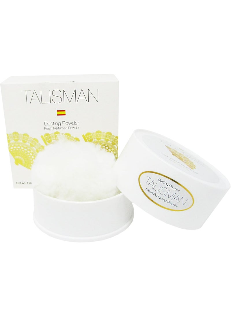elp essential - Talisman Perfumed Dusting Powder with Puff 4 oz - Image 1