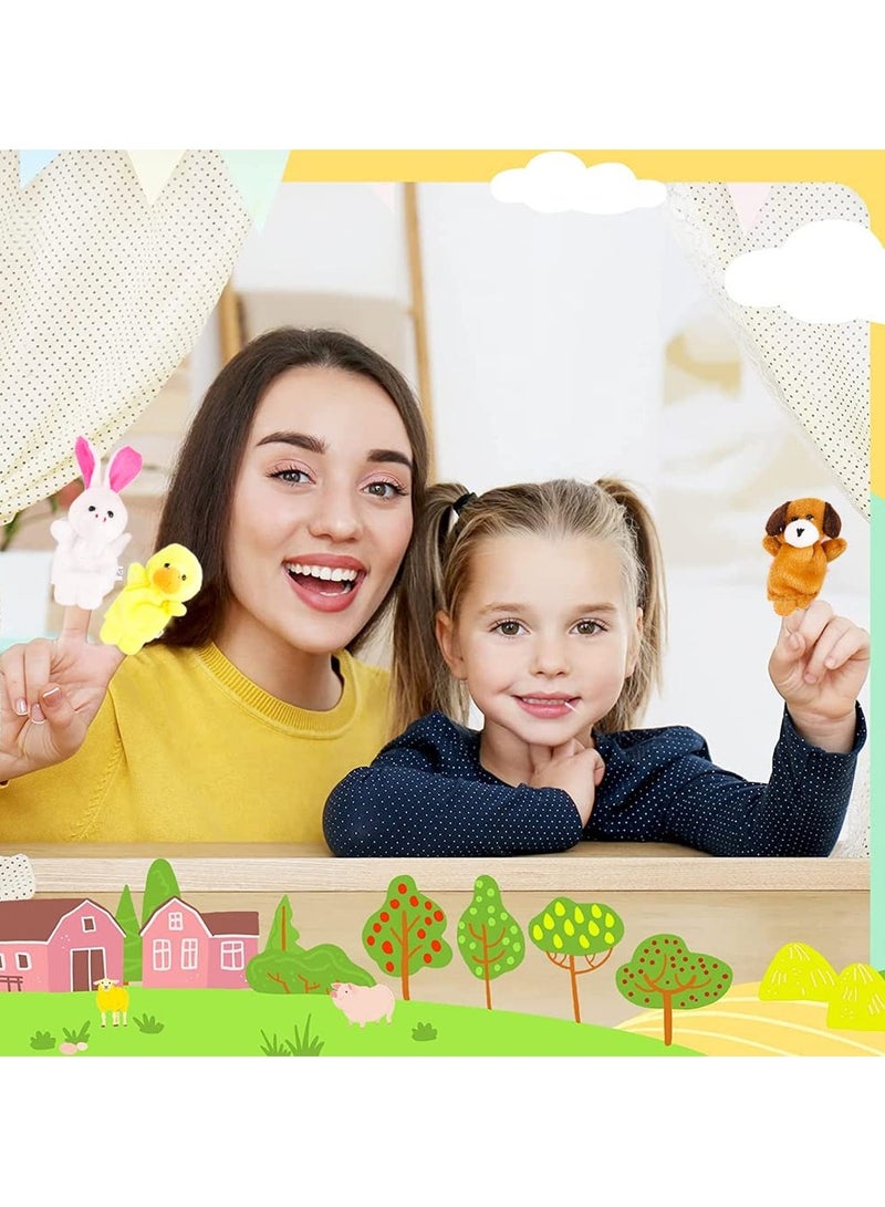 Flushrenic 10-piece finger puppet set - Soft plush animal finger puppet toys, mini plush toys suitable for boys and girls, for performances, playtime, and school party gifts. - Image 4