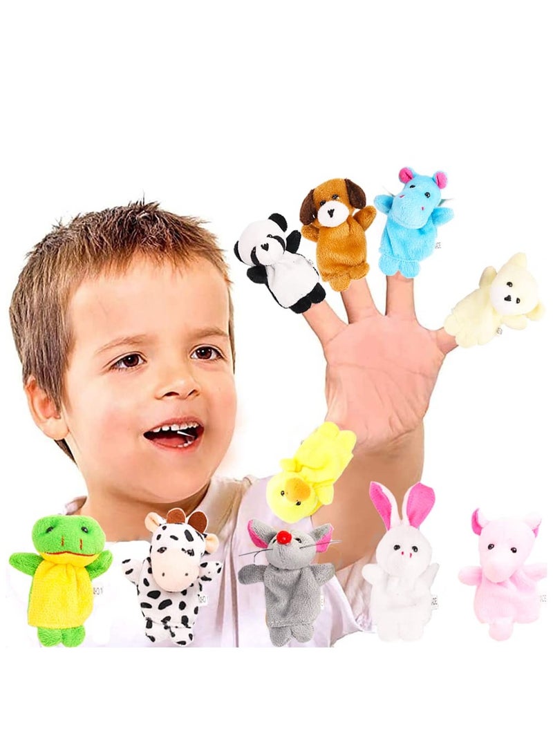 Flushrenic 10-piece finger puppet set - Soft plush animal finger puppet toys, mini plush toys suitable for boys and girls, for performances, playtime, and school party gifts. - Image 5