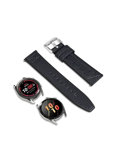 Timberland Universal Replacement Leather Strap For Men And Women Compatible With Apple-Watch Series 3-9, SE, Ultra, Ultra 2 (42-44-45-50), Samsung, Huawei Or Quartz Watch With Lug Width Of 22mm
