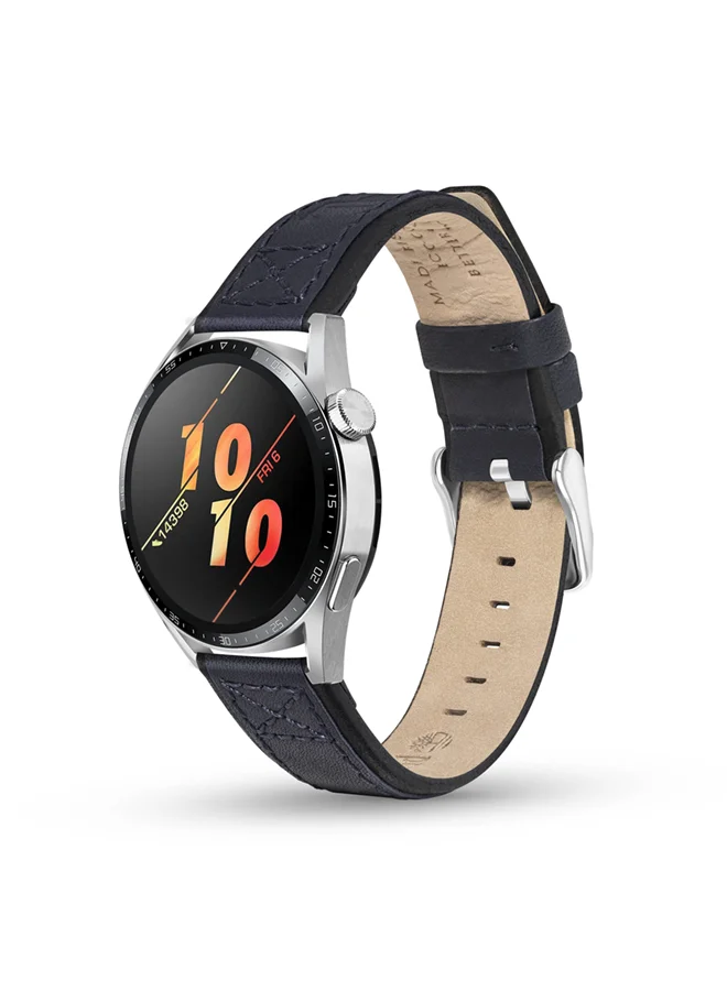 Timberland Universal Replacement Leather Strap For Men And Women Compatible With Apple-Watch Series 3-9, SE, Ultra, Ultra 2 (42-44-45-50), Samsung, Huawei Or Quartz Watch With Lug Width Of 22mm