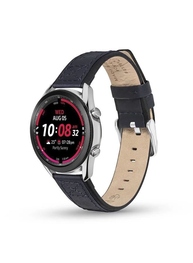 Timberland Universal Replacement Leather Strap For Men And Women Compatible With Apple-Watch Series 3-9, SE, Ultra, Ultra 2 (42-44-45-50), Samsung, Huawei Or Quartz Watch With Lug Width Of 22mm