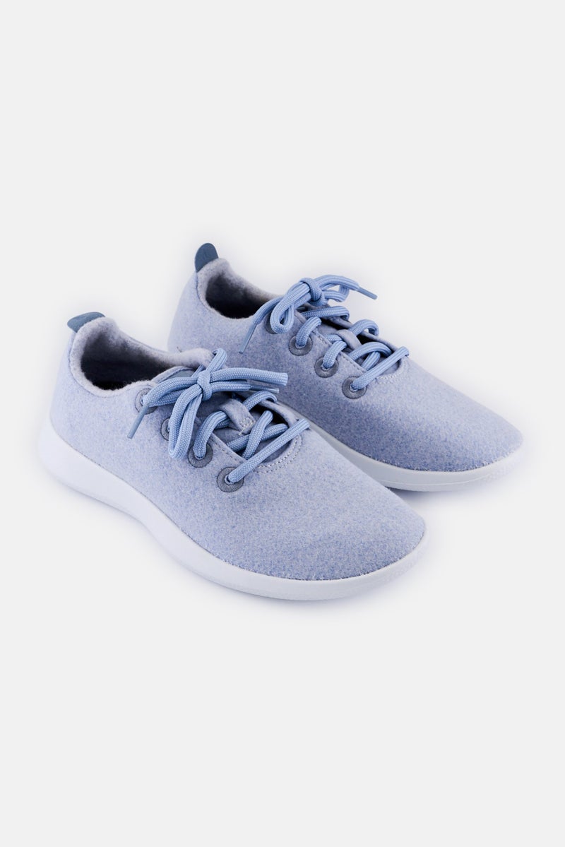 Allbirds Women Wide Lace Up Casual Shoes, Light Blue - Image 1