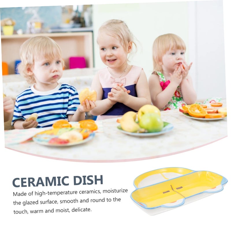 Ceramic Car Shaped Food Dish For Kids Easy To Clean Lightweight Party Meal Holder - Image 4