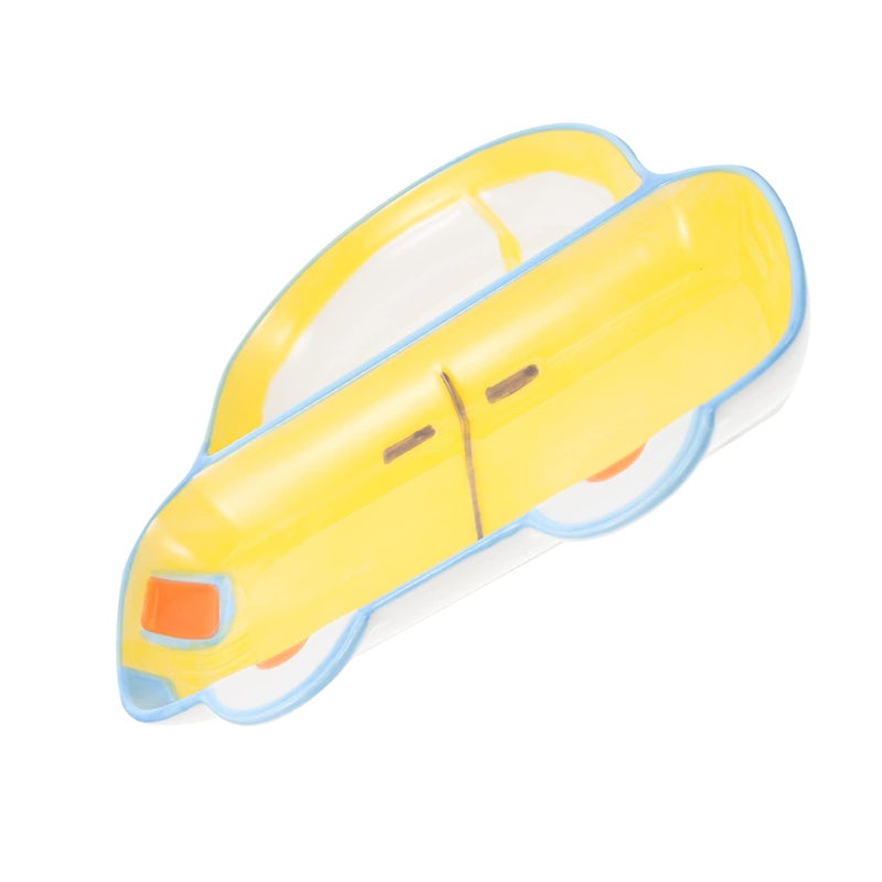Ceramic Car Shaped Food Dish For Kids Easy To Clean Lightweight Party Meal Holder - Image 2