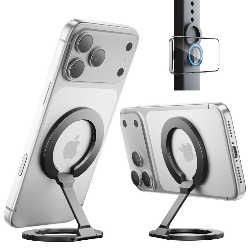SUPERONE [2026 Upgraded] Magnetic Phone Grip for MagSafe Kickstand, Removable Gym Dual-Side Magnetic Phone Holder Mag Safe Phone Stand for iPhone 17/16/15/14/13/12 MagSafe Case, Fit MagSafe Car Mount - Image 1