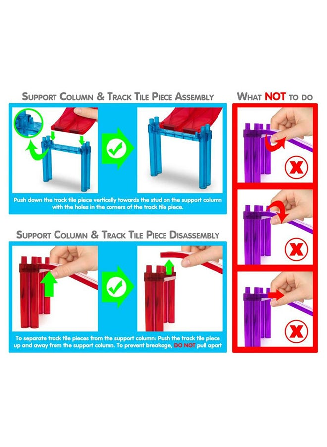 PicassoTiles مجموعة ألعاب تعليمية لبناء مضمار سباق السيارات المغناطيسية 30 قطعة للأولاد والبنات من عمر 3 سنوات وما فوق - Image 3
