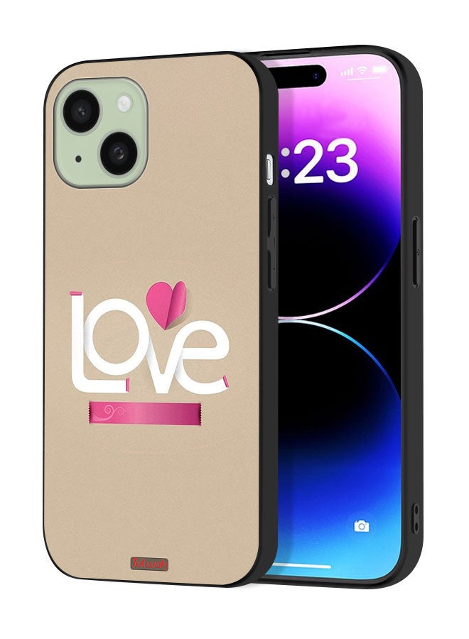 Tolwak غطاء حماية آبل آيفون 15 فن الحب - Image 1