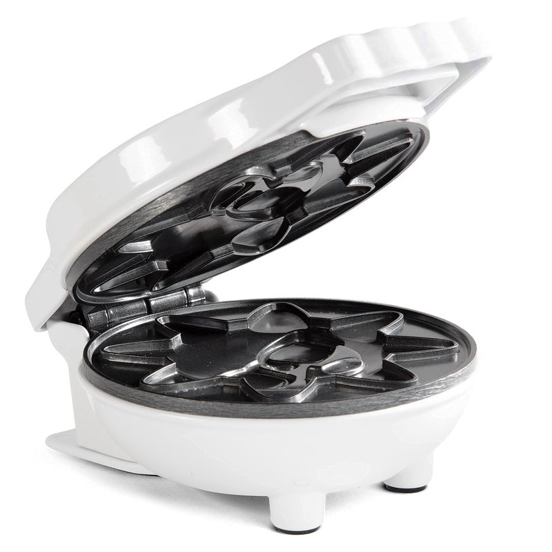 CucinaPro Rise & Shine Mini Sun Waffle Maker - Personal-Sized 4" Sunshine Smile Individual Waffles for Kids, Adults- Cute Non-Stick Electric Waffler Iron- Back to School Morning Breakfast or Fun Holiday Gift  - Image 2