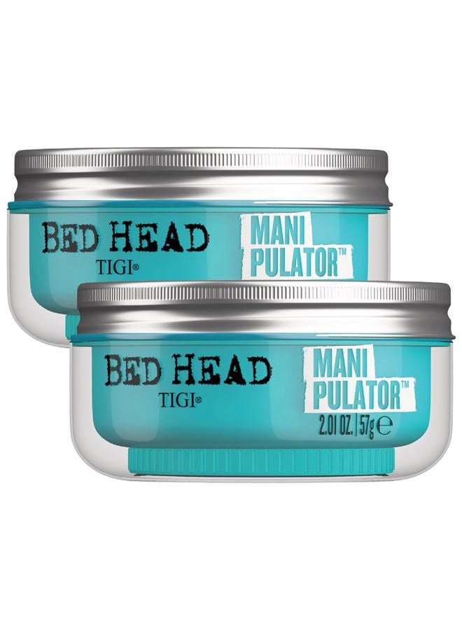 BED HEAD TIGI Bed Head Manipulator Texturizing Putty - Premium Hair Putty for Men & Women - Incredible Texture & Style - For Styling Short to Medium Hair - Finish on Wet or Dry Hair, 2 Pack - Image 1